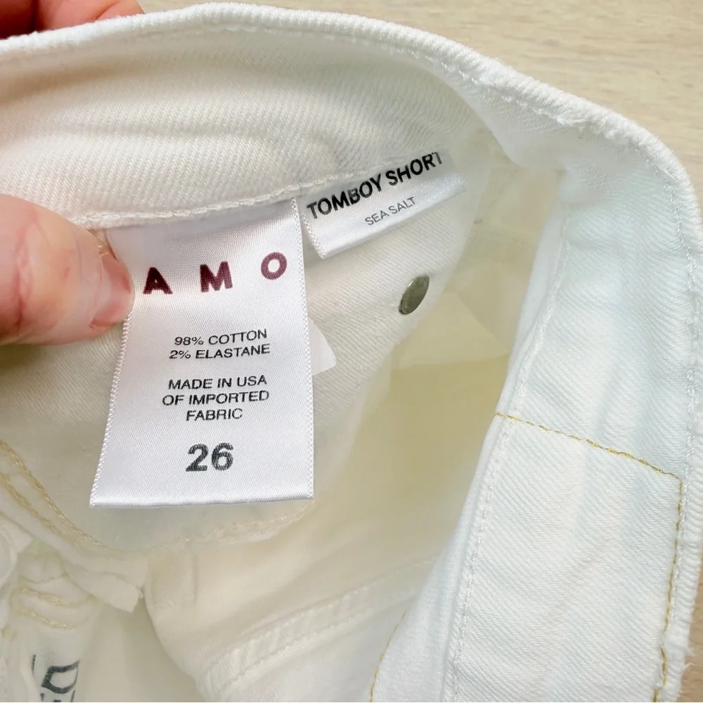AMO Women's White Denim Shorts